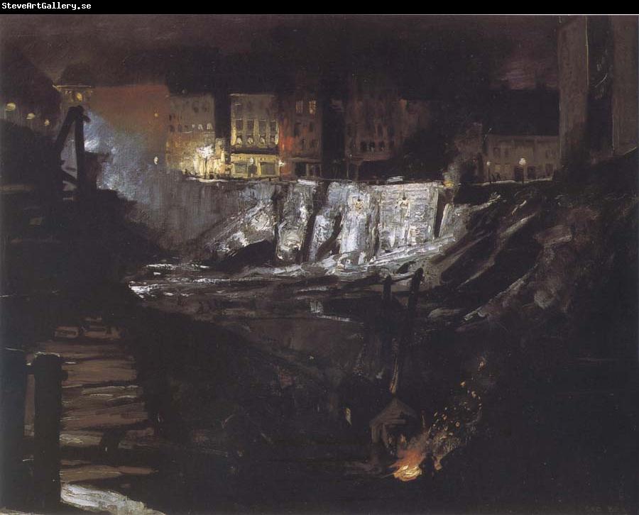 George Bellows Excavation at Night